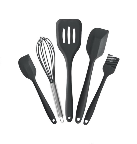 ADBI's Silicone Spatula Cooking Utensils Set, 5-Piece | multiple colors
